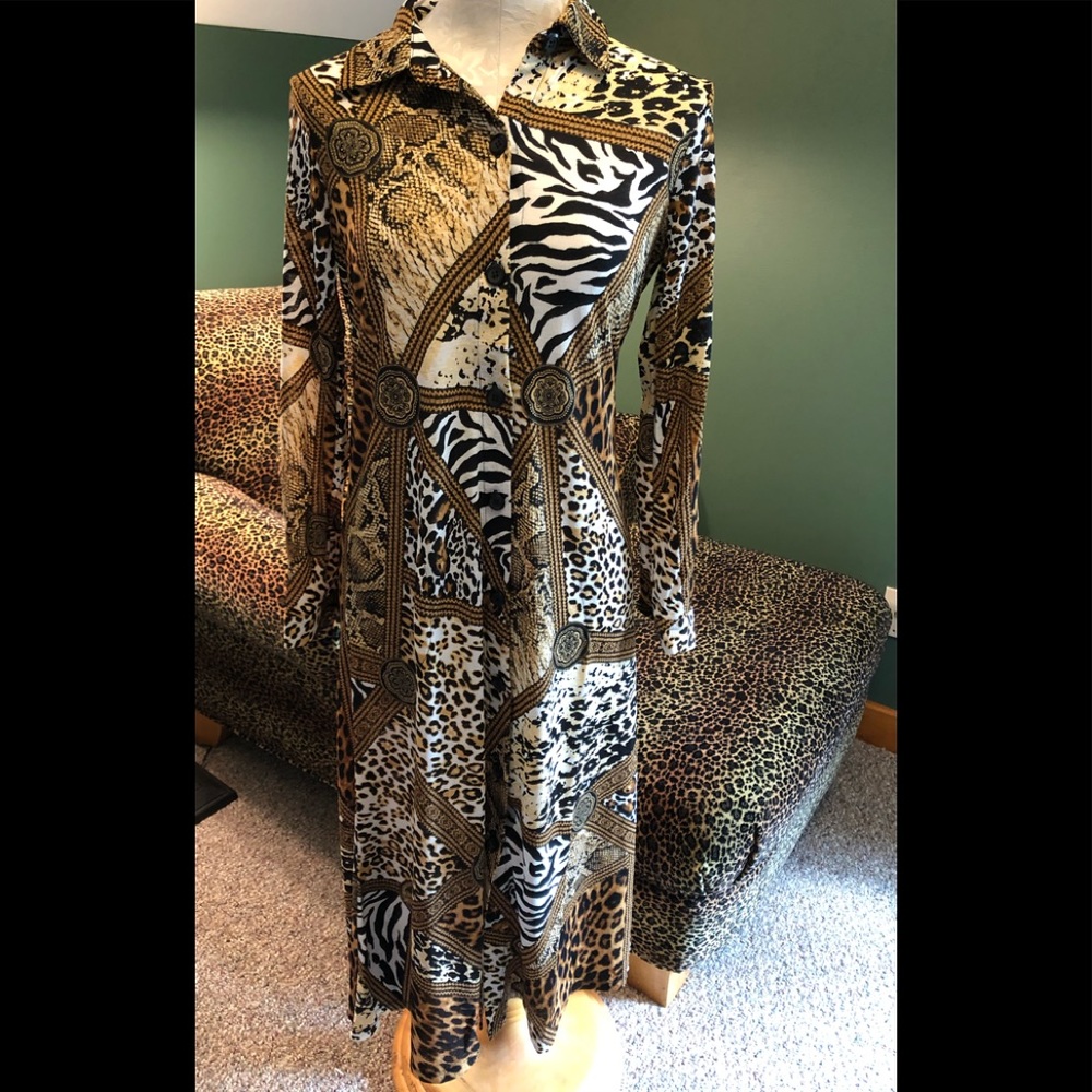 Brand new with tags wild animal print dress